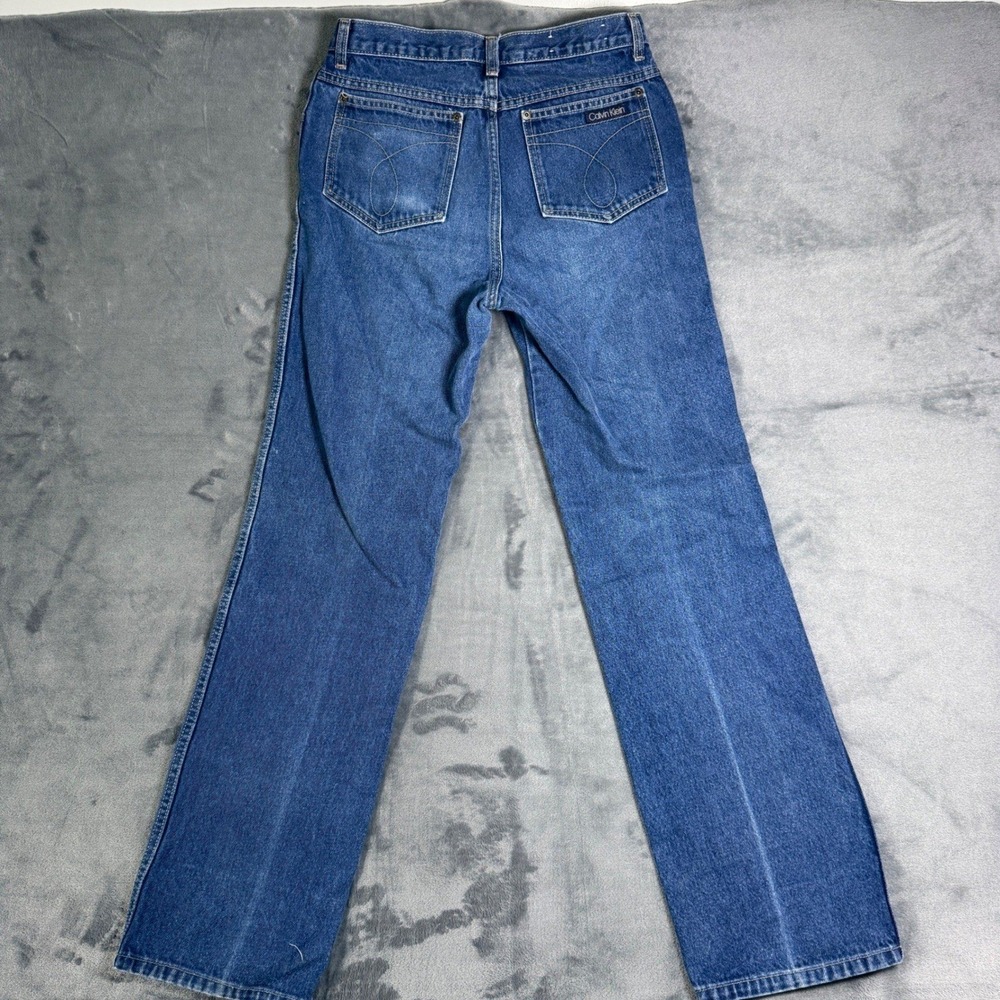 Vintage 90s Calvin Klein‎ Jeans 30x31 Made in USA Blue Straight Bootcut Denim - Picture 12 of 12
